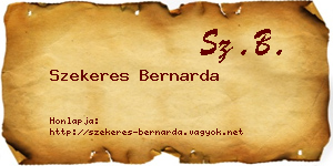 Szekeres Bernarda névjegykártya